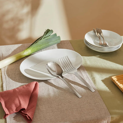 Alessi Tibidabo KL13 forchettone per spaghetti in acciaio inossidabile 18/10 lucido argento