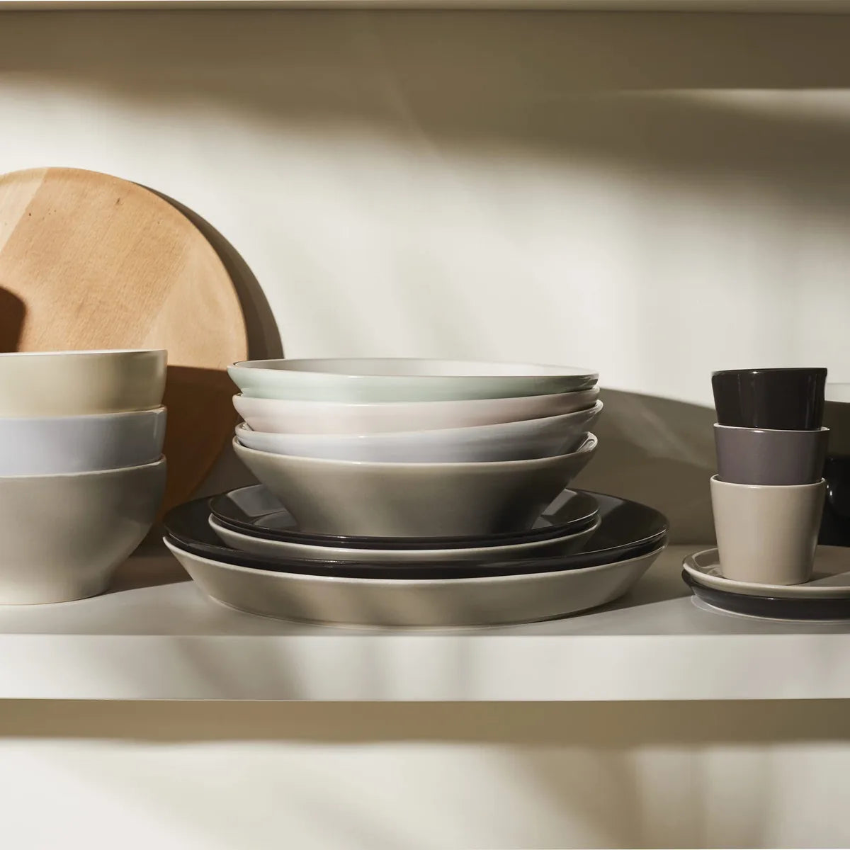 Alessi Set Piatti Fondi Tonale porcellana bianca White Earth - Design Chipperfield