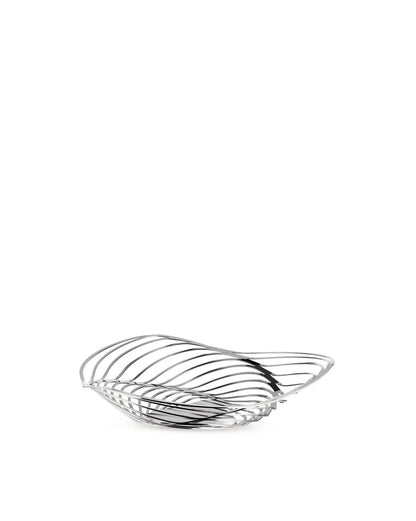 Alessi Trinity fruttiera acciaio colorato nero design Adam Cornish