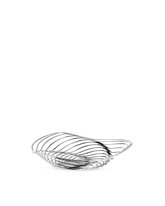 Alessi Trinity fruttiera acciaio colorato nero design Adam Cornish