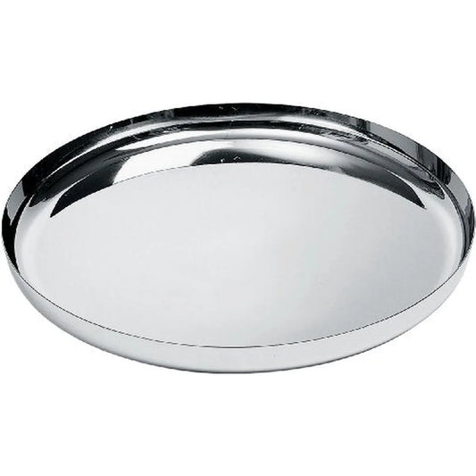 Alessi vassoio rotondo acciaio inox diametro 35 cm design minimalista