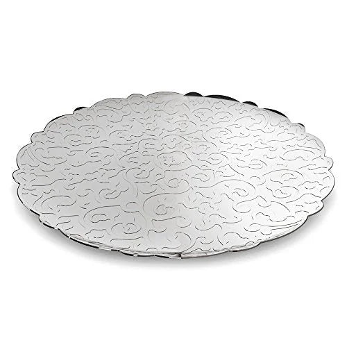 Alessi vassoio rotondo decorato acciaio inox 35 cm Marcel Wanders design