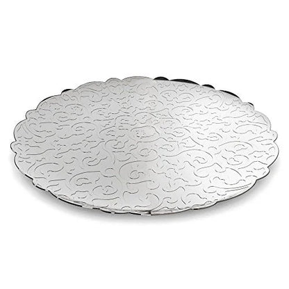 Alessi vassoio rotondo decorato acciaio inox 35 cm Marcel Wanders design