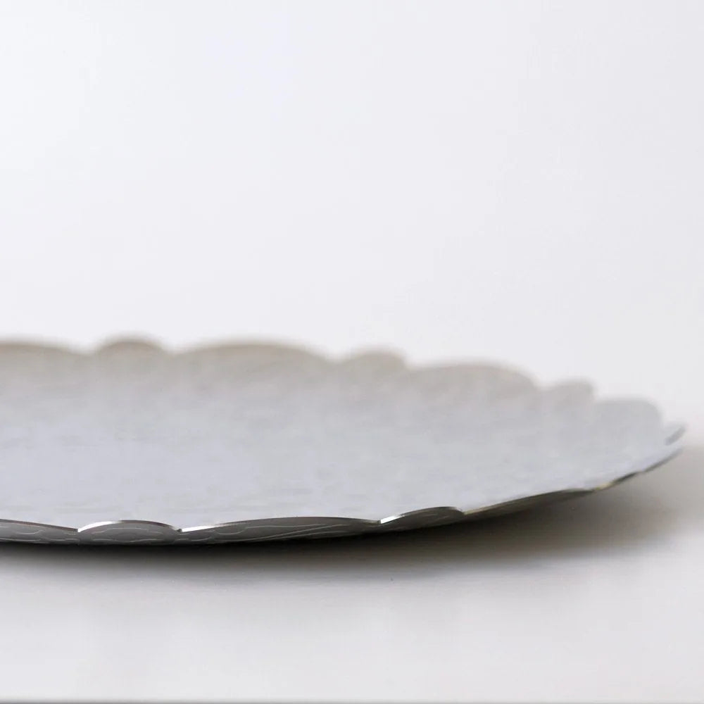 Alessi vassoio rotondo decorato acciaio inox 35 cm Marcel Wanders design