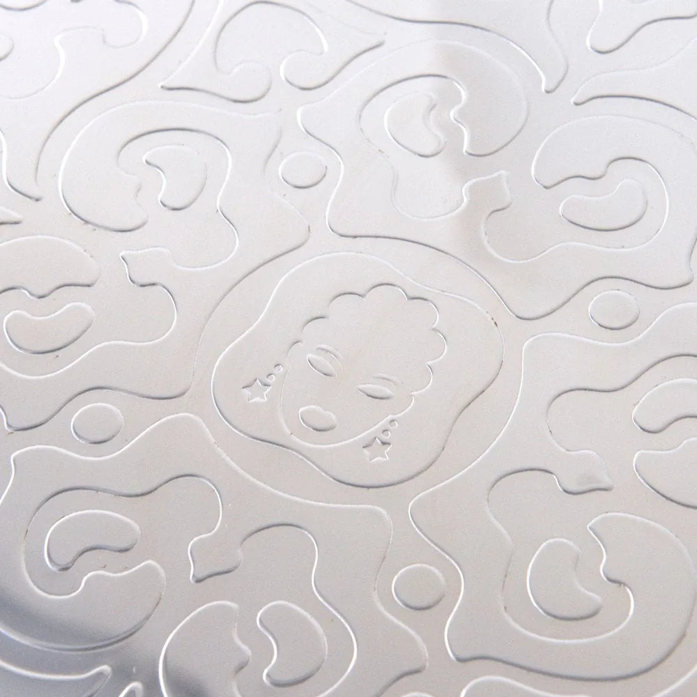 Alessi vassoio rotondo decorato acciaio inox 35 cm Marcel Wanders design