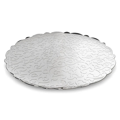 Alessi vassoio rotondo decorato acciaio inox 35 cm Marcel Wanders design