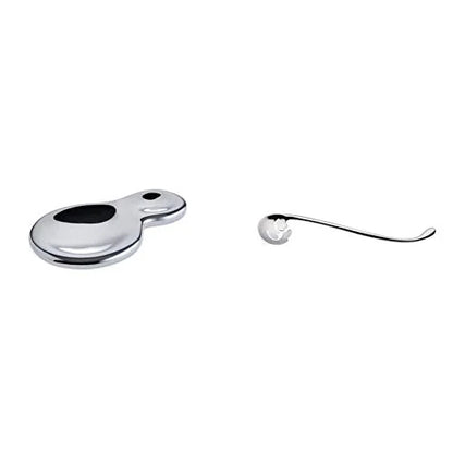 Alessi Appoggiacucchiaio in acciaio inossidabile 18/10 design Valerio Sommella