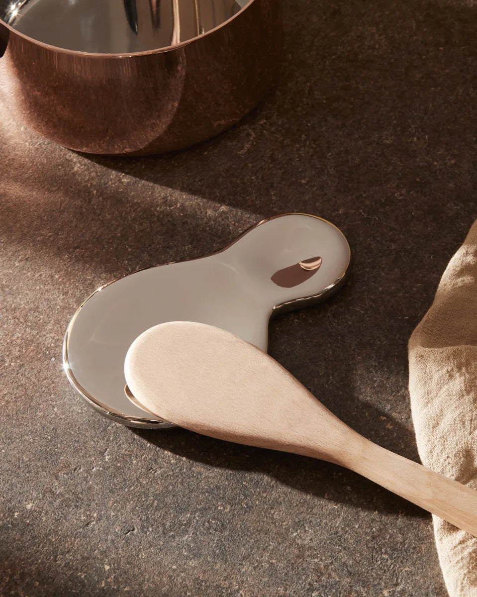 Alessi — T-1000 | Appoggiacucchiaio Acciaio Inox