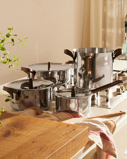 Alessi - Marmite en acier inoxydable « Pots &amp; Pans » 24 cm