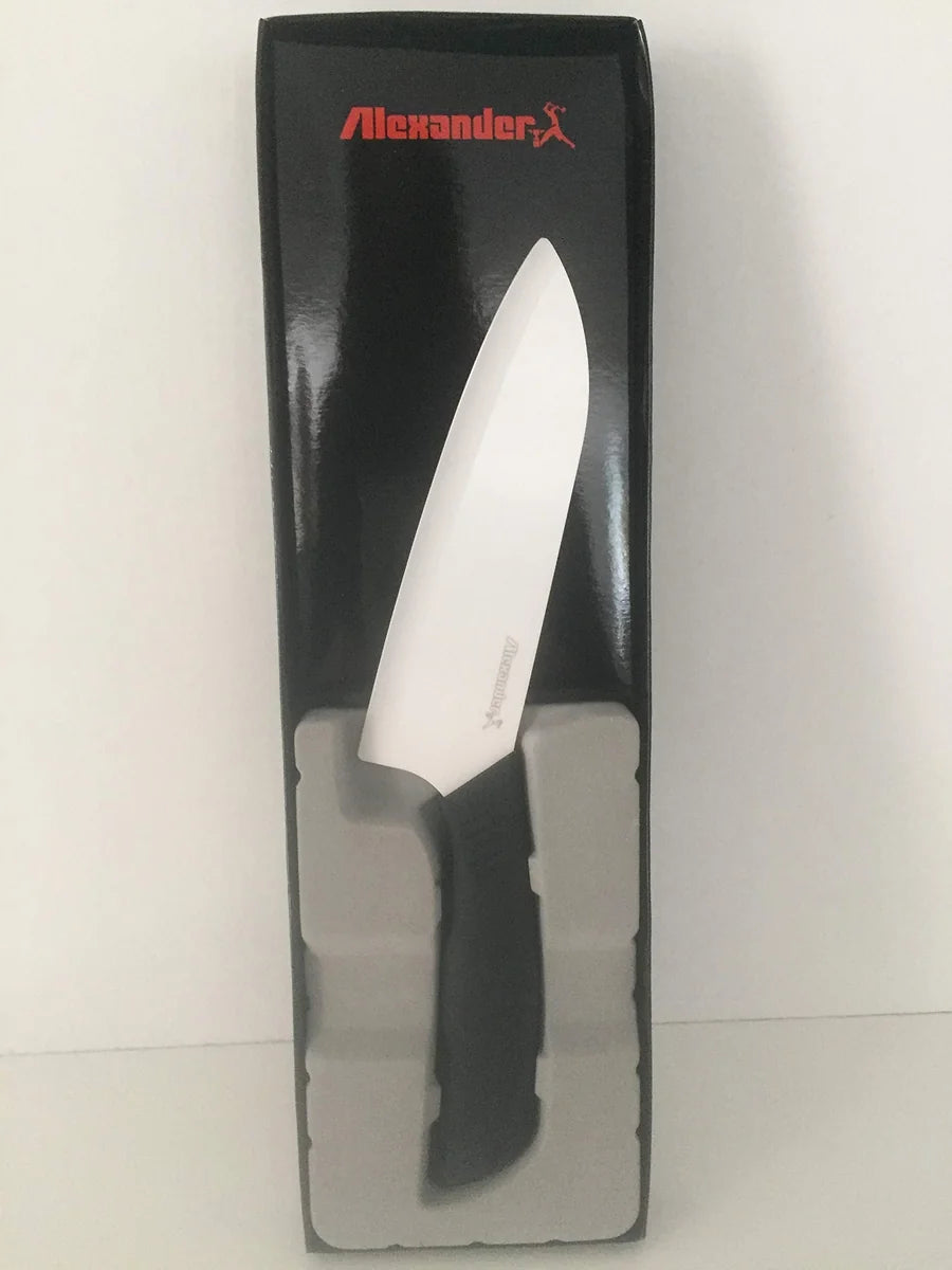 Alexander Coltello Santoku ceramica 15cm - lama bianca e manico ergonomico