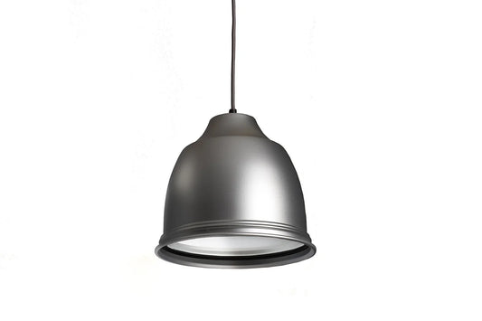 Alluminia Oceano Oltreluce lampada sospensione alluminio satinato grigio design italiano