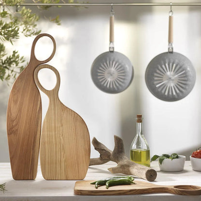 Ambiente Tagliere Amedeo in legno di olivo con forme sinuose - Stilmobili