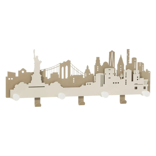 Arti & Mestieri appendiabiti in ferro New York da parete, design urbano con finitura nera