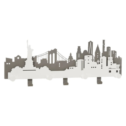 Arti & Mestieri appendiabiti in ferro New York da parete, design urbano con finitura nera