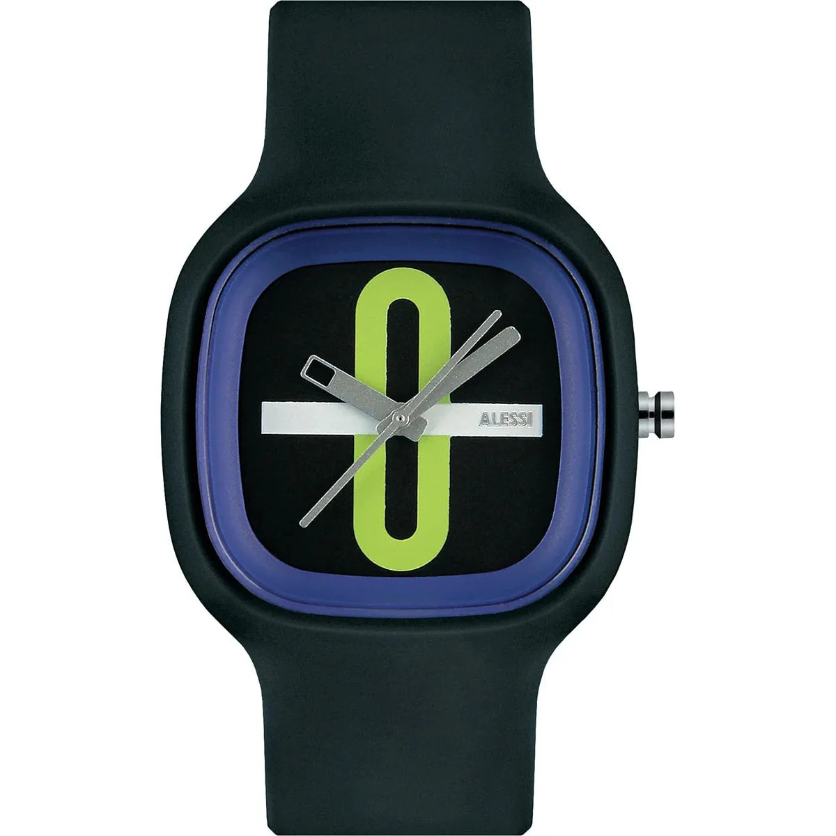 Alessi — Kaj AL10020 | Orologio da polso in poliuretano nero