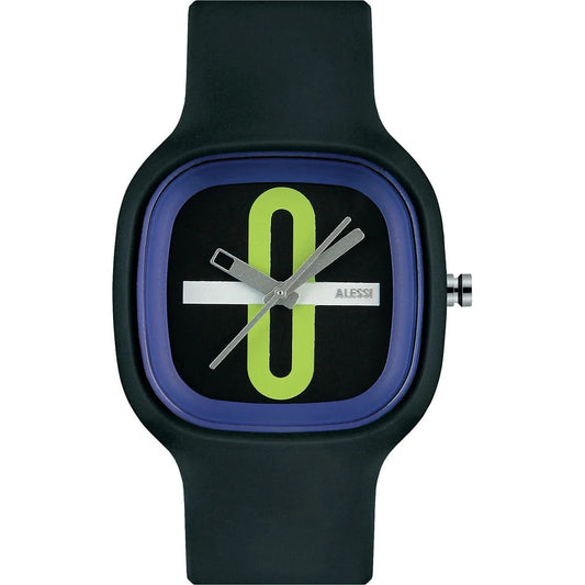Alessi — Kaj AL10020 | Orologio da polso in poliuretano nero