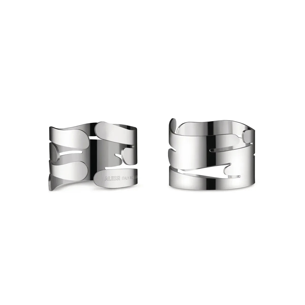 Alessi — Barkring BM17S2 | Set 2 portatovagliolo acciaio 18/10