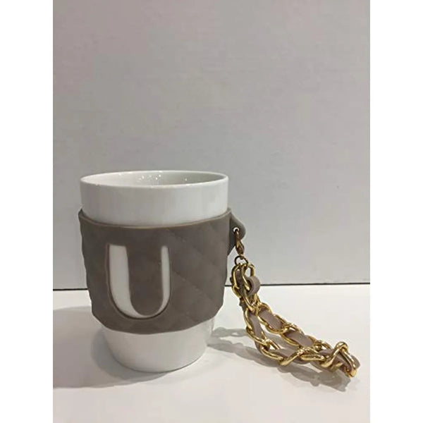 Baci Milano — Mug Lettera U | Tazza Tortora — Baci Milano