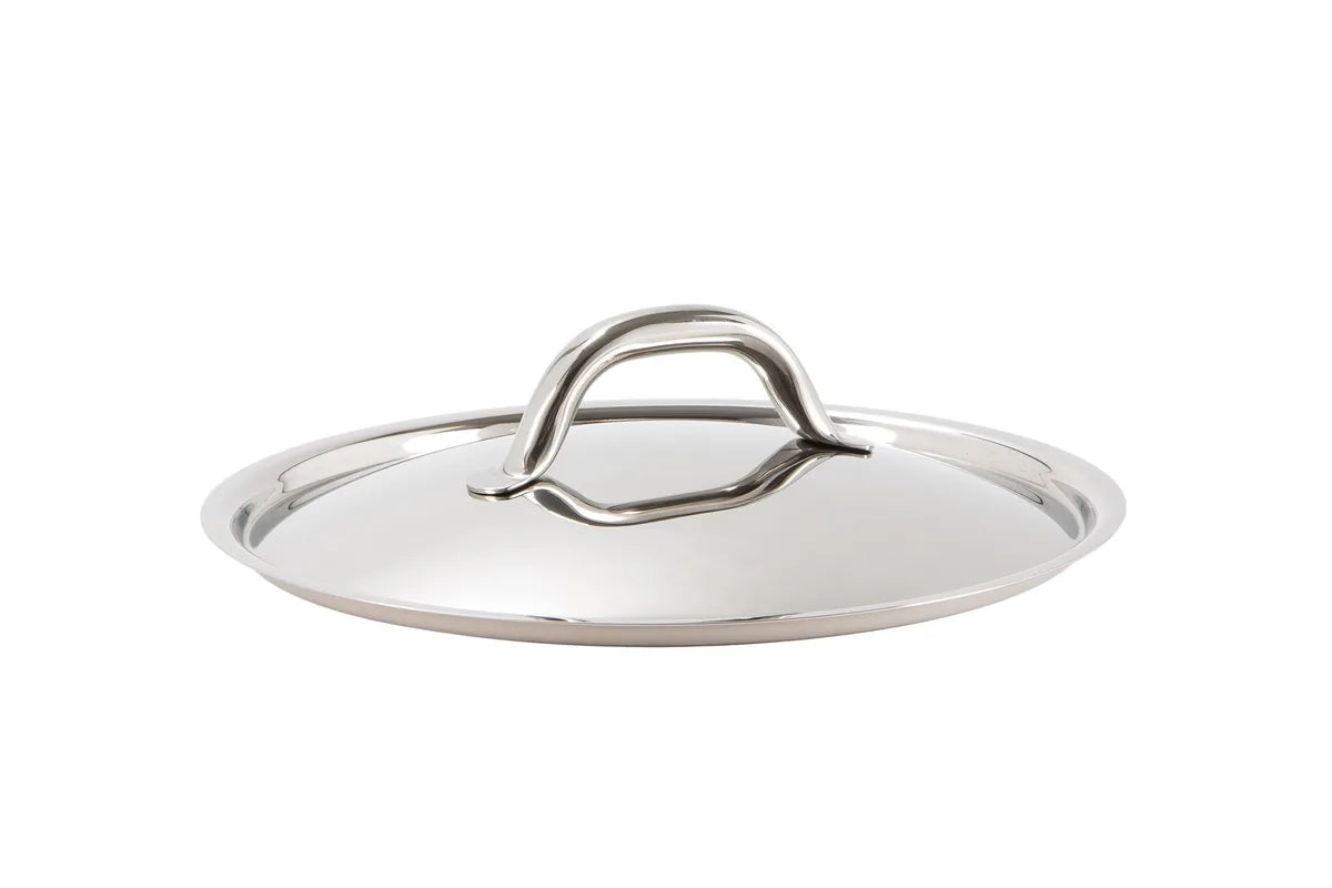 Barazzoni Chef Line tegame pentola coperchio acciaio inox 18/10 finitura lucida e satinata