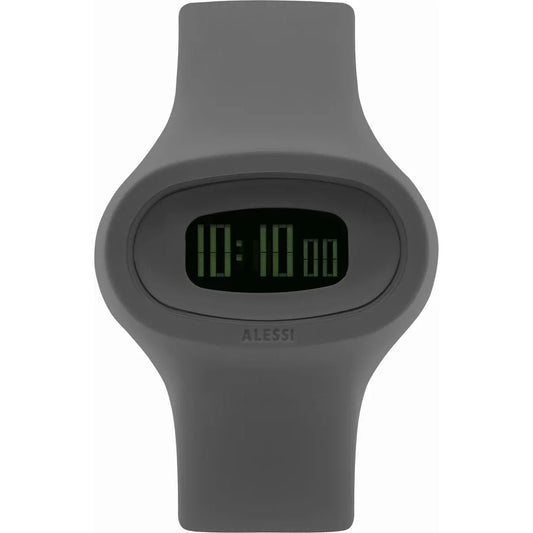 Alessi — Jak AL25005 | Orologio da polso in poliuretano grigio