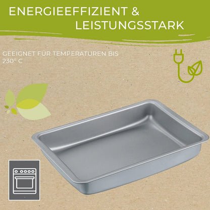 Berndes teglia da forno alluminio riciclato 24x20 cm colore verde antiaderente