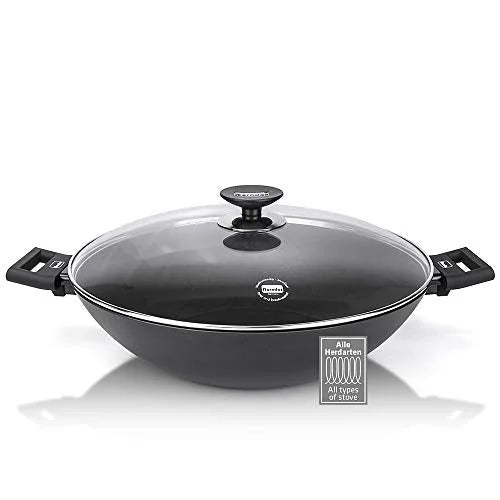 Berndes Wok alluminio forgiato rivestimento antiaderente cucina professionale