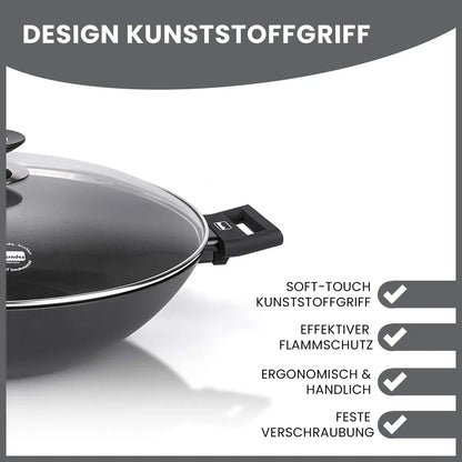 Berndes Wok alluminio forgiato rivestimento antiaderente cucina professionale