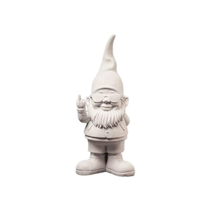 Blogodesign Nano Bernardo Bianco 29cm in resina - Statuetta da giardino