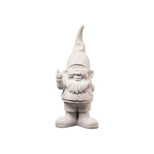 Blogodesign Nano Bernardo Bianco 29cm in resina - Statuetta da giardino