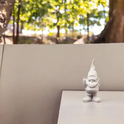 Blogodesign Nano Bernardo Bianco 29cm in resina - Statuetta da giardino