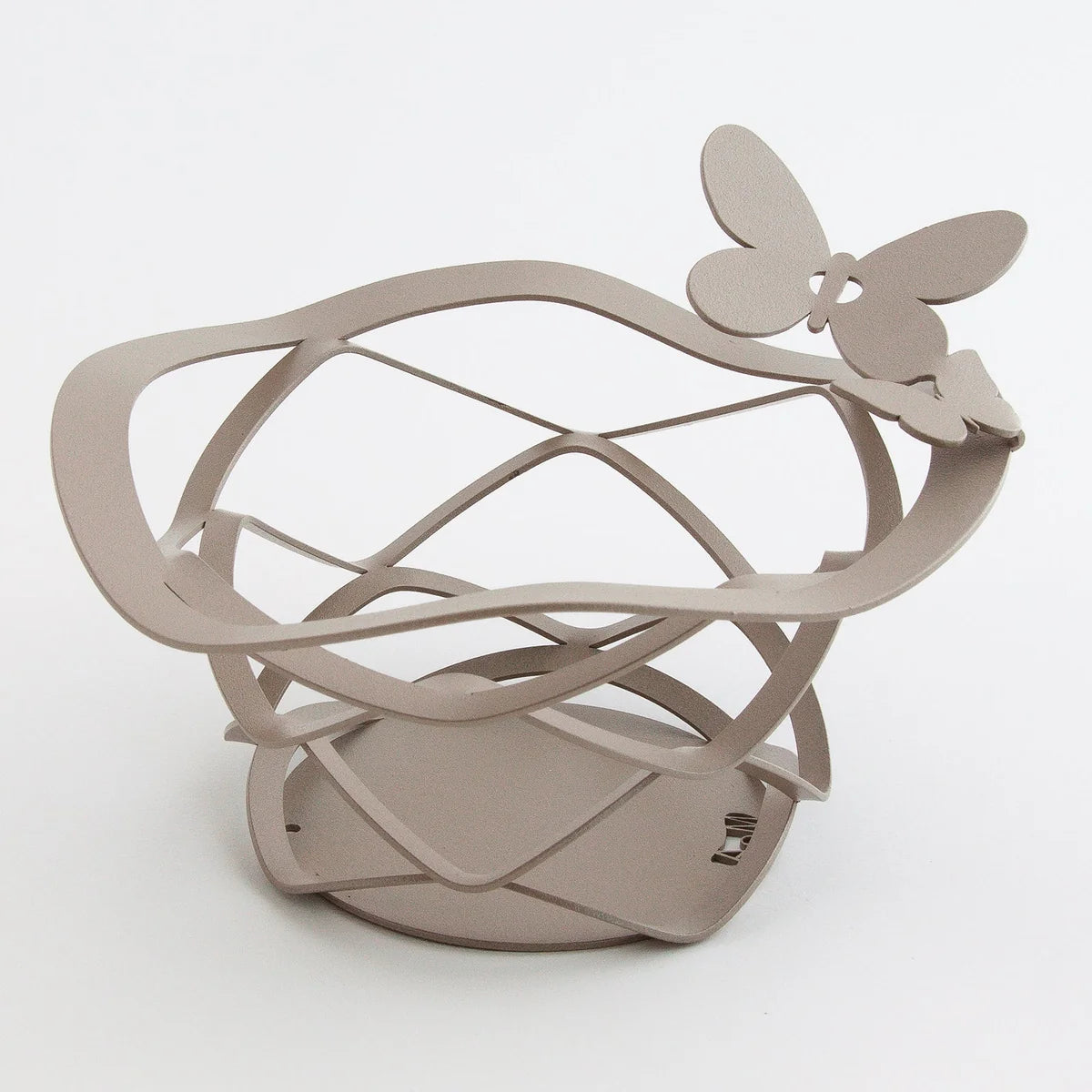 Arti & Mestieri Cestino Butterfly bomboniera ferro battuto design con farfalle