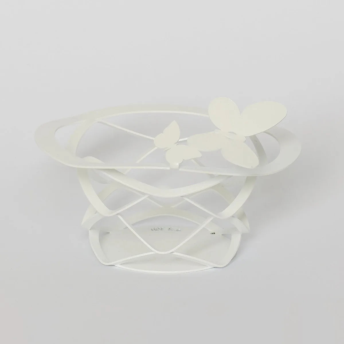 Arti & Mestieri Cestino Butterfly bomboniera ferro battuto design con farfalle