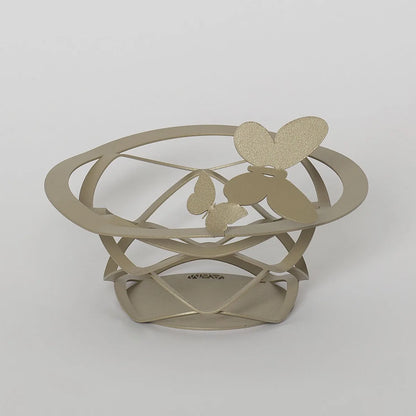 Arti & Mestieri Cestino Butterfly bomboniera ferro battuto design con farfalle