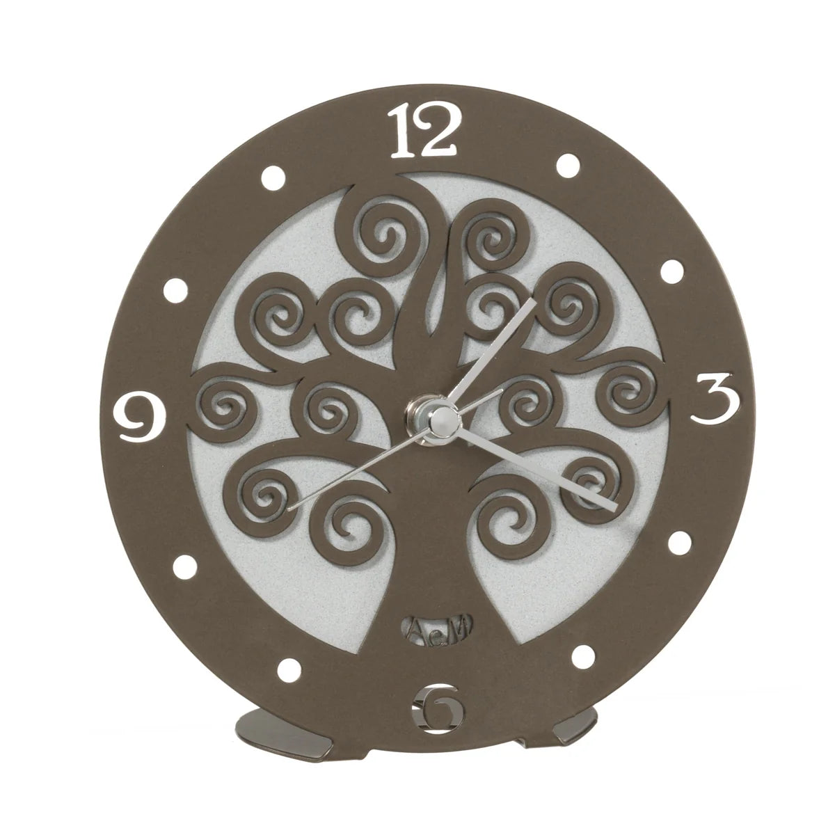 Arti & Mestieri Orologio Bomboniera Albero della Vita ferro design italiano Avorio Bianco Fango