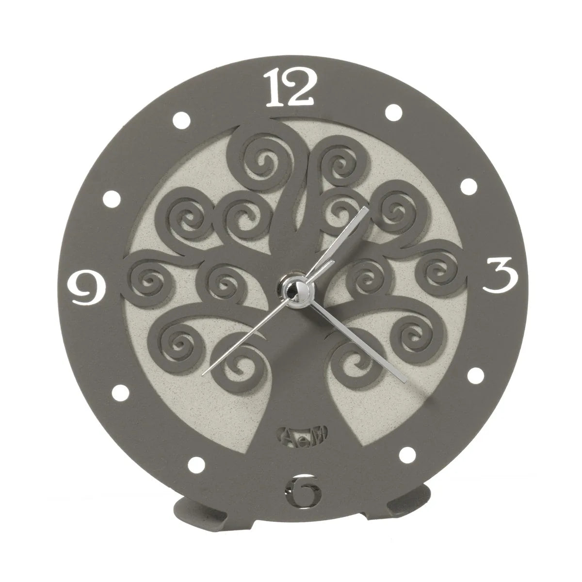 Arti & Mestieri Orologio Bomboniera Albero della Vita ferro design italiano Avorio Bianco Fango