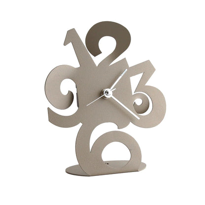 Arti & Mestieri Orologio Plink bomboniera moderna ferro Bianco Sabbia