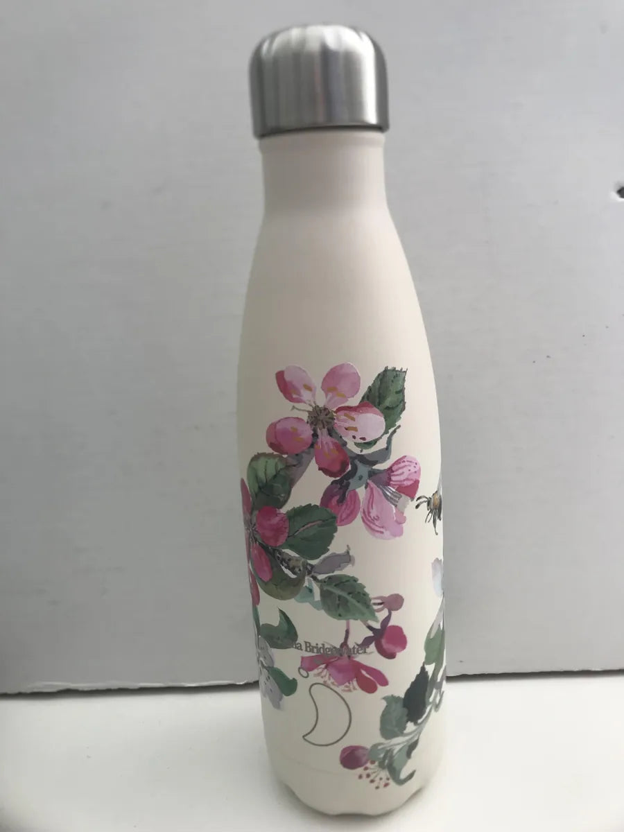 Chilly's Bottiglia Termica Floreale 500ml - acciaio inox con decoro floreale