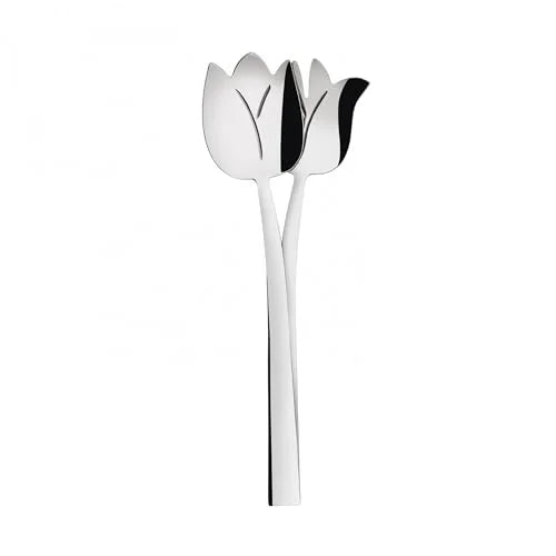 Bugatti coppia posate insalata Tulipano acciaio inox 18/10