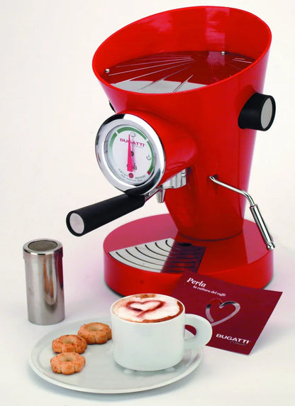 Bugatti Diva macchina espresso Hot Red, design italiano, colore rosso