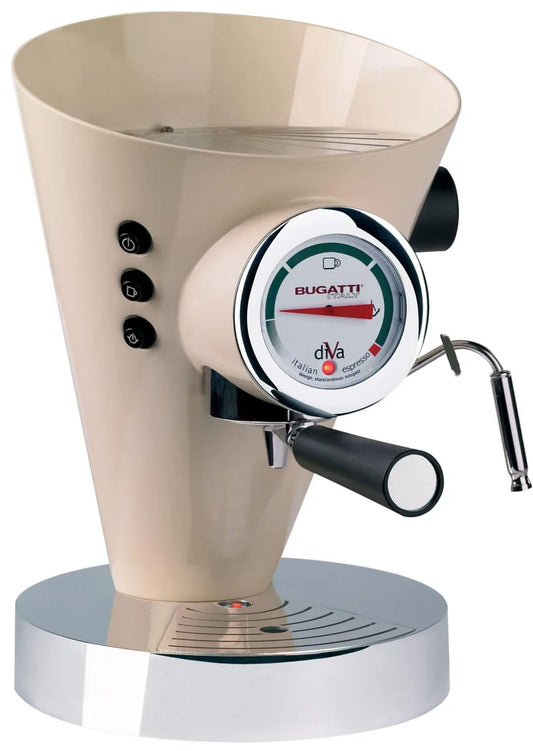 Bugatti Diva macchina espresso cromo alluminio acciaio inox - Stilmobili