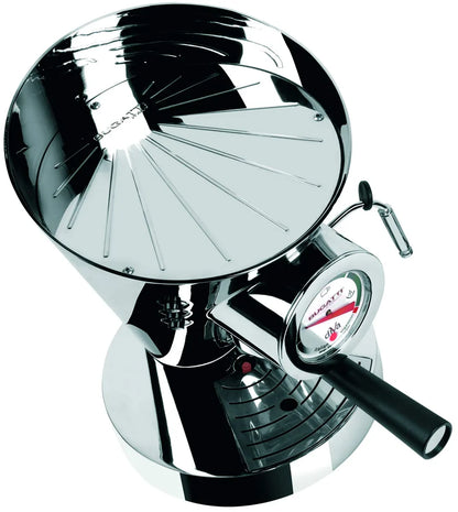 Bugatti Diva macchina espresso arancione alluminio acciaio inox pressione 15 bar