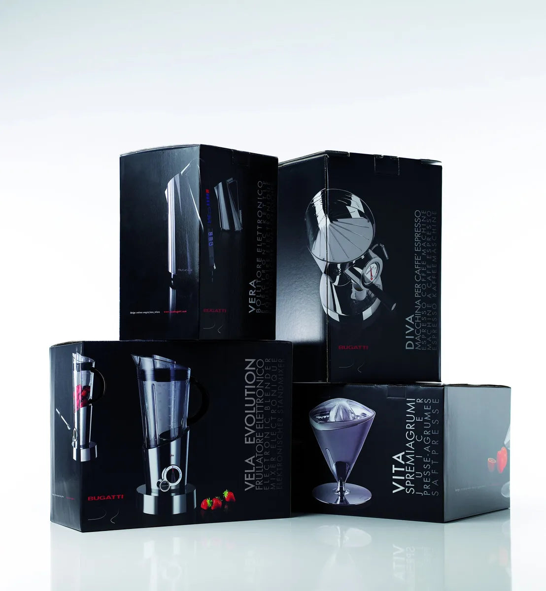 Bugatti Diva macchina espresso arancione alluminio acciaio inox pressione 15 bar