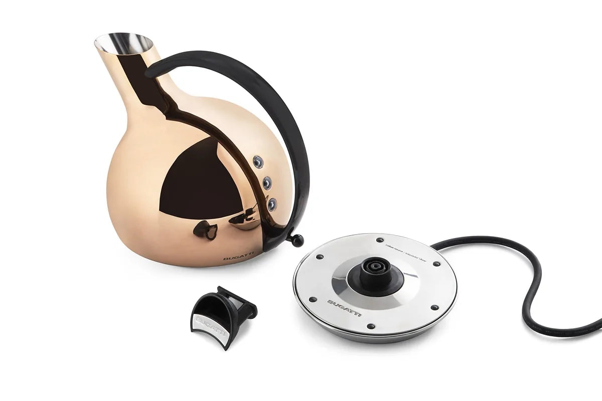 Bugatti Giulietta bollitore elettrico design sferico acciaio inox - Stilmobili