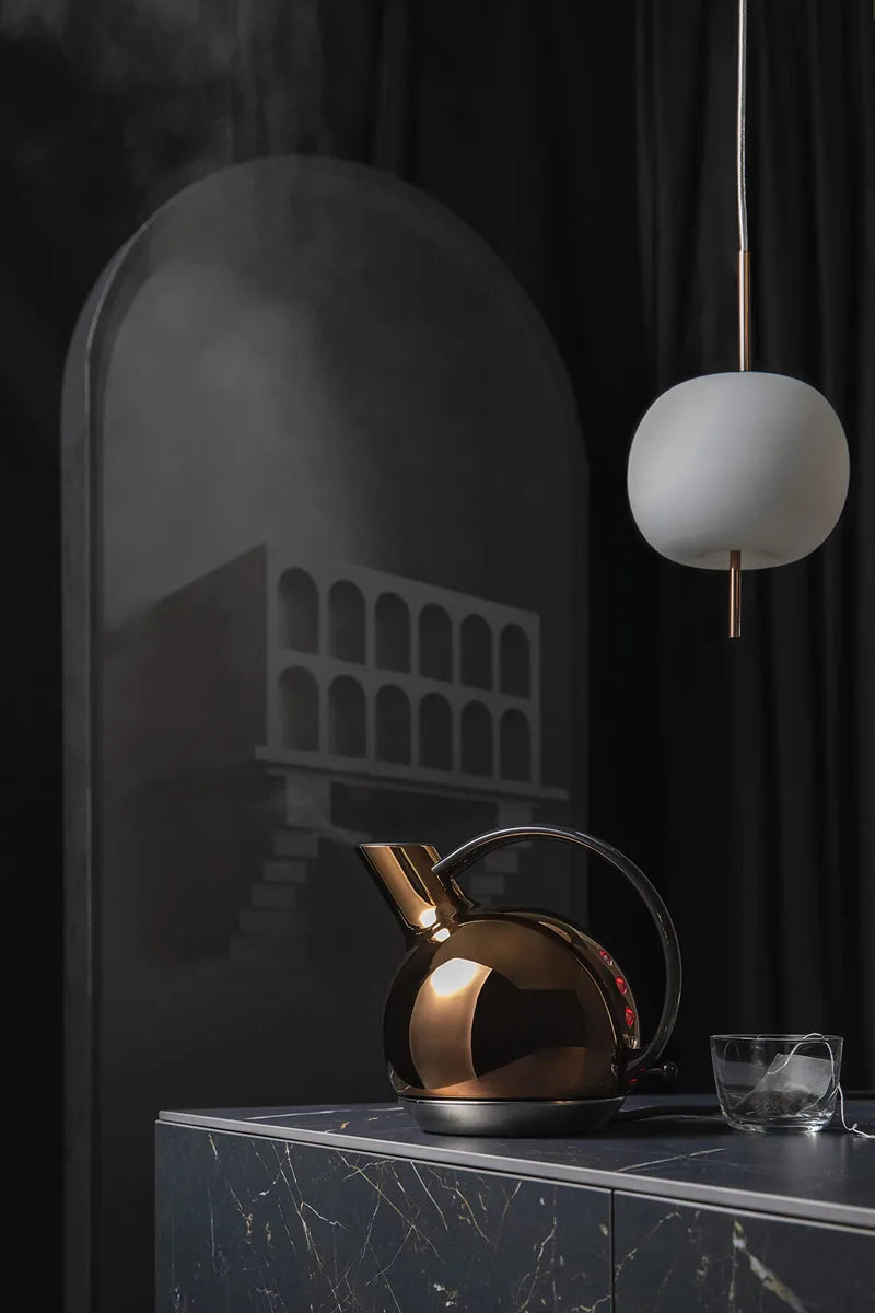 Bugatti Giulietta bollitore elettrico design sferico acciaio inox - Stilmobili