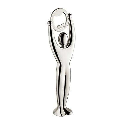 Bugatti Gym apribottiglia cromato in acciaio inox, design italiano per cucina e tavola