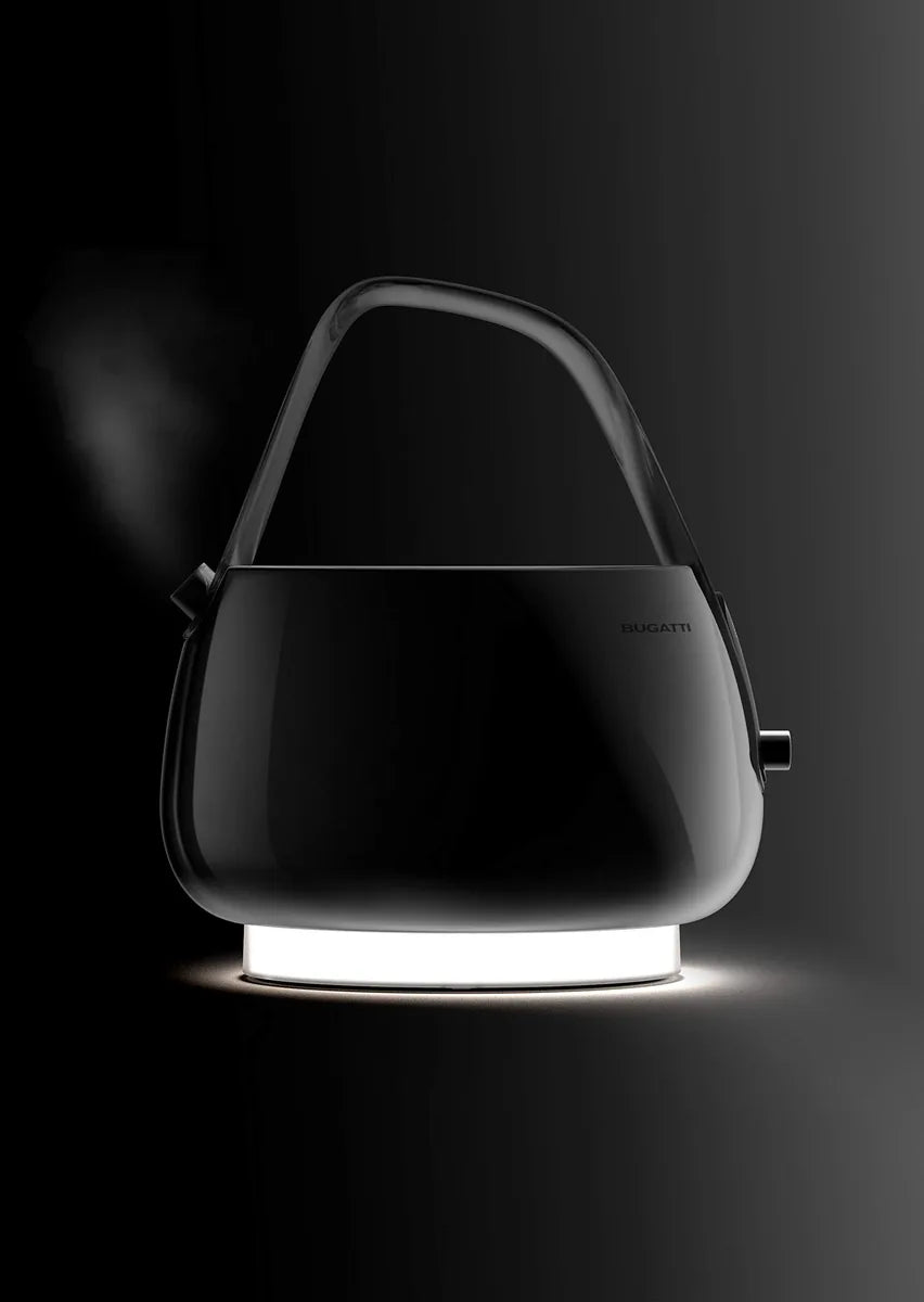 Bugatti Jaqueline bollitore elettrico 1.2L acciaio inox con display digitale e base luminosa