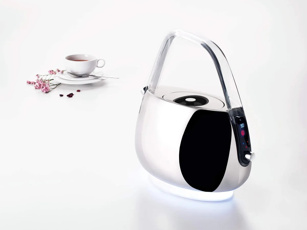 Bugatti Jaqueline bollitore elettrico 1.2L acciaio inox con display digitale e base luminosa