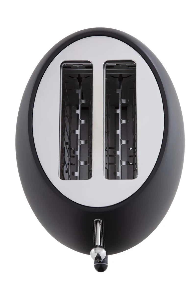 Bugatti Romeo tostapane acciaio inox design curvilineo nero