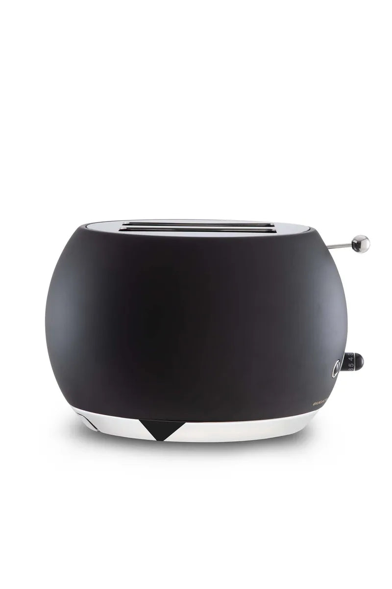 Bugatti Romeo tostapane acciaio inox design curvilineo nero