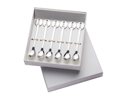 Bugatti Set 6 Cucchiaini Moka Kiss acciaio inossidabile design italiano